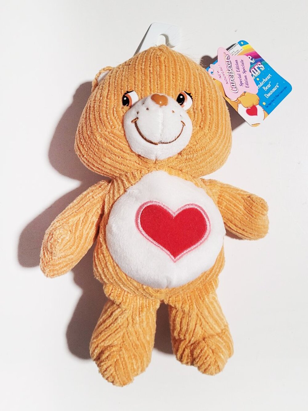 Care Bears 2003 Tenderheart Bear Corduroy Edition 8" Fun Size Bear - BNWT